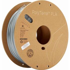 Filament Polymaker PolyTerra PLA, 1,75 mm, 1 kg - Fossil Grey 

