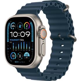 Chytré hodinky Apple GPS + Cellular, 49mm pouzdro z titanu - modrý oceánský řemínek 

