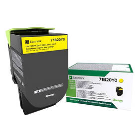 Toner Lexmark 71B20Y0, 2300 stran, pro CS417dn/CS317dn/ CX517dn/CX417de/CS517de/CX317dn žlutý

