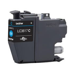 Inkoustová náplň Brother LC-3617C, 550 stran azurová


