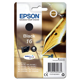 Inkoustová náplň Epson 16, 175 stran černá

