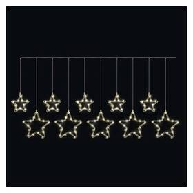 LED řetěz EMOS 125 WINDOW STARS, IP44, WW průhledný

