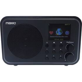 Internetový radiopřijímač s DAB+ Maxxo DT02 černá barva
