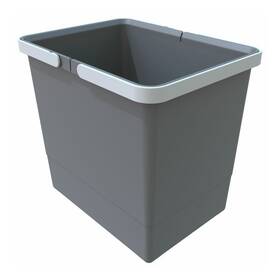 Odpadkový koš Elletipi Cover BIG, 15 l, 28 × 22,5 × 30 cm šedý


