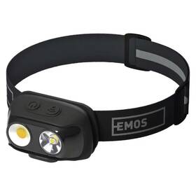 Čelovka EMOS NABÍJECÍ COB LED černá

