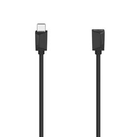 Kabel Hama USB-C (F)/USB-C (M),  3.2 Gen1, 5Gb/s, 100W, 0,5m černý

