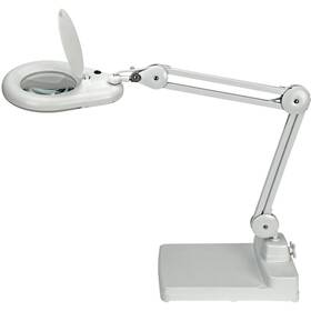 Stolní LED lampička Geti lupa GDM15, 5 dioptrií bílá

