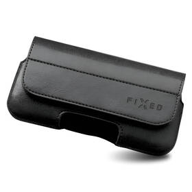 Pouzdro na mobil FIXED se zavíráním, PU kůže, 6XL černé

