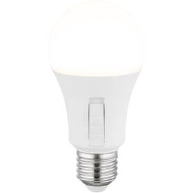 Žárovka LED GLOBO E27, 9W,  posuvný spínač, 830 lm, CCT 3000/4000/6500K bílá

