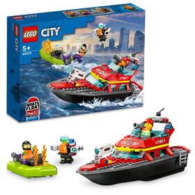 Stavebnice LEGO® City 60373 Hasičská záchranná loď a člun 

