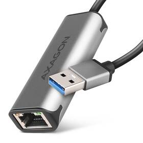 Síťová karta Axagon USB-A 3.2 Gen 1 - 2.5 Gigabit Ethernet šedá

