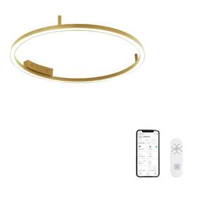 Stropní svítidlo IMMAX NEO FINO, 55W, Zigbee 3.0, TUYA, prům. 80cm zlaté

