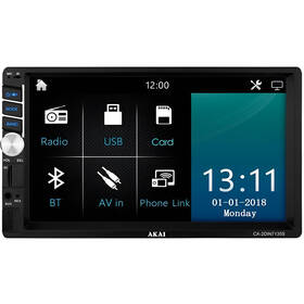 Autorádio s LCD AKAI CA-2DIN7135S černé

