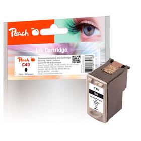 Inkoustová náplň Peach Canon PG-40, 380 stran černá barva
