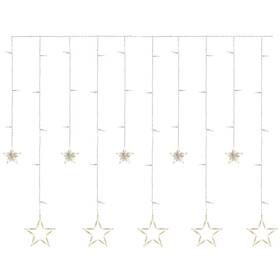 Vánoční osvětlení EMOS 115 LED závěs –  hvězdy, 185 × 105 cm, vnitřní, teplá bílá 
