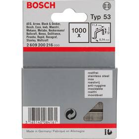 Sponky do sponkovačky Bosch PRO 2.609.200.216 (1000 ks) 

