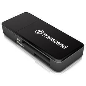 Čtečka paměťových karet Transcend RDF5, USB-A/SDHC, SDXC, microSDHC, microSDXC černá

