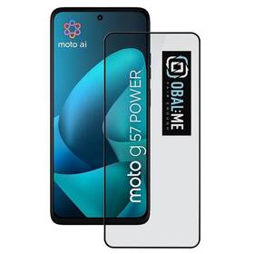 Tvrzené sklo Obal:Me 5D na Motorola G57 Power černé

