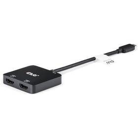 USB Hub Club3D USB-C / 2xHDMI + USB-C PD 3.0 černý

