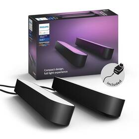 Stolní svítidlo Philips Play White and Color Ambiance Double Pack černé

