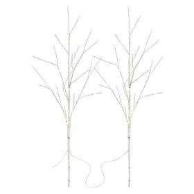 LED dekorace EMOS březová větvička, 60 cm, 100LED, venkovní i vnitřní, teplá bílá, časovač (2 ks) 
 LED dekorace EMOS březová větvička, 60 cm, 100LED, venkovní i vnitřní, teplá bílá, časovač (2 ks)