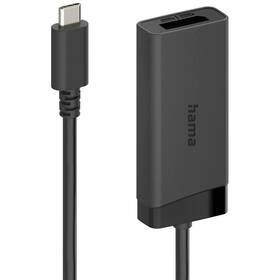Redukce Hama 2v1 USB-C na HDMI/DisplayPort černá

