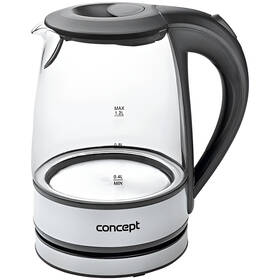 Rychlovarná konvice Concept RK-4900 nerez/sklo

