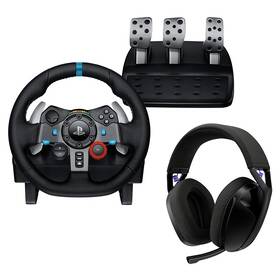 Volant Logitech G29 Driving Force PS5/PS4 + Headset G321 černý

