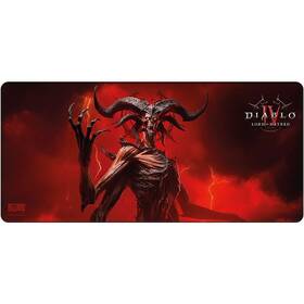 Podložka pod klávesnici a myš FSH Diablo IV: Lord of Hatred - Mephisto Mousepad, XL červená

