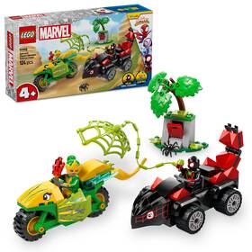 Stavebnice LEGO® Marvel Spidey a jeho úžasní přátelé 11198 Spin, Electro a honička s dinosauřím vozidlem 

