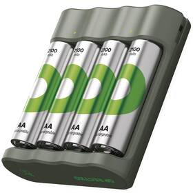Nabíječka GP Eco E441 + 4× AA ReCyko 2100 

