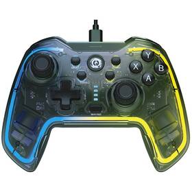 Gamepad Canyon GP-2 RGB 4v1 (Nintendo Switch, Android TV, PC, PS3) průhledný

