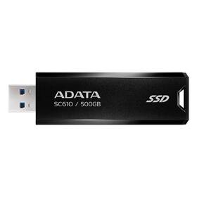 SSD externí ADATA SC610 500GB, USB 3.2 Gen 2 černá barva
