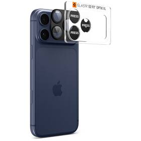 Ochranné sklo čočky fotoaparátu Spigen tR EZ Fit Optik Pro XL na Apple iPhone 17 Pro černé

