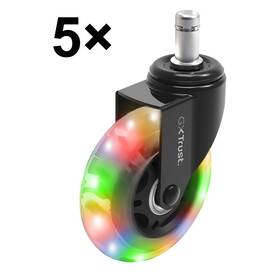 Kolečka Trust GXT701 Gel Chair Wheels LED černá

