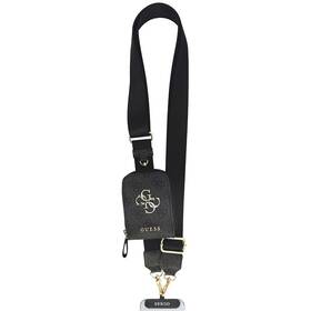 Popruh na krk Guess Crossbody PU 4G Metal Logo + Peněženka černý


