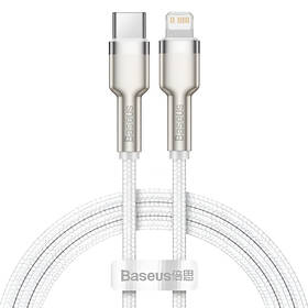 Kabel Baseus Cafule USB-C/Lightning PD 20W, 2m bílý

