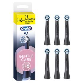 Náhradní hlavice Oral-B iO Gentle Care Black (6 ks) černá

