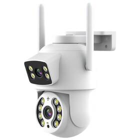 IP kamera IMMAX NEO LITE SMART Security DOUBLE , 355° 90°, Wi-Fi, Tuya bílá

