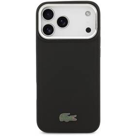 Kryt na mobil Lacoste Iconic Petit Pique Camera Stand MagSafe na Apple iPhone 17 Pro Max černý

