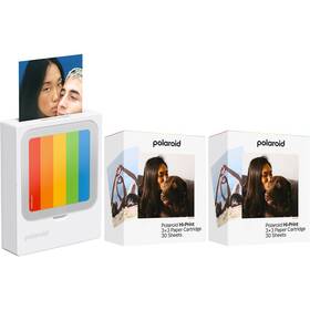 Fototiskárna Polaroid Hi-Print 3x3 Pocket Photo Printer (60 ks) bílá

