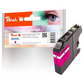 Inkoustová náplň Peach Brother LC-525XL, 1225 stran purpurová

