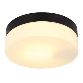Stropní svítidlo GLOBO Vranos, 18,4 cm černé

