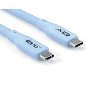 Kabel Club3D USB-C 4.0, 20Gbps, 4K60Hz, PD 240W, 2m modrý

