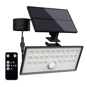 Reflektor Top Light Heleon, solární, PIR, dálkové ovládání, 8W, 4000K, 3 fukční režimy černé

