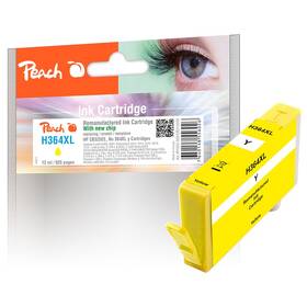Inkoustová náplň Peach HP 364 XL, 825 stran žlutá

