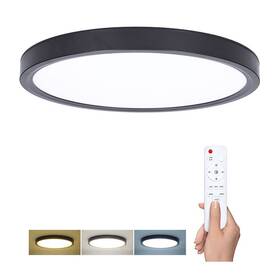 Stropní svítidlo Solight Estela Black, 60W, 4500lm, 50cm, stmívatelné, dálkové ovládání černé

