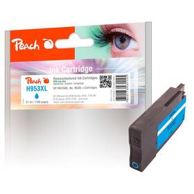 Inkoustová náplň Peach HP 953XL, 1760 stran azurová

