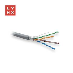 Kabel Lynx FTP Cat5e, PVC, 0,5mm, celoměděný, vnitřní, box 305m šedý

