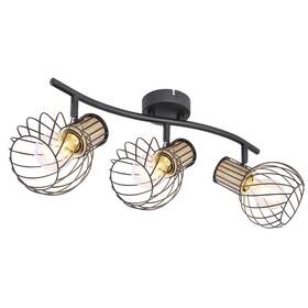 Bodové svítidlo GLOBO Luise, 3xE27, 40W černá barva
